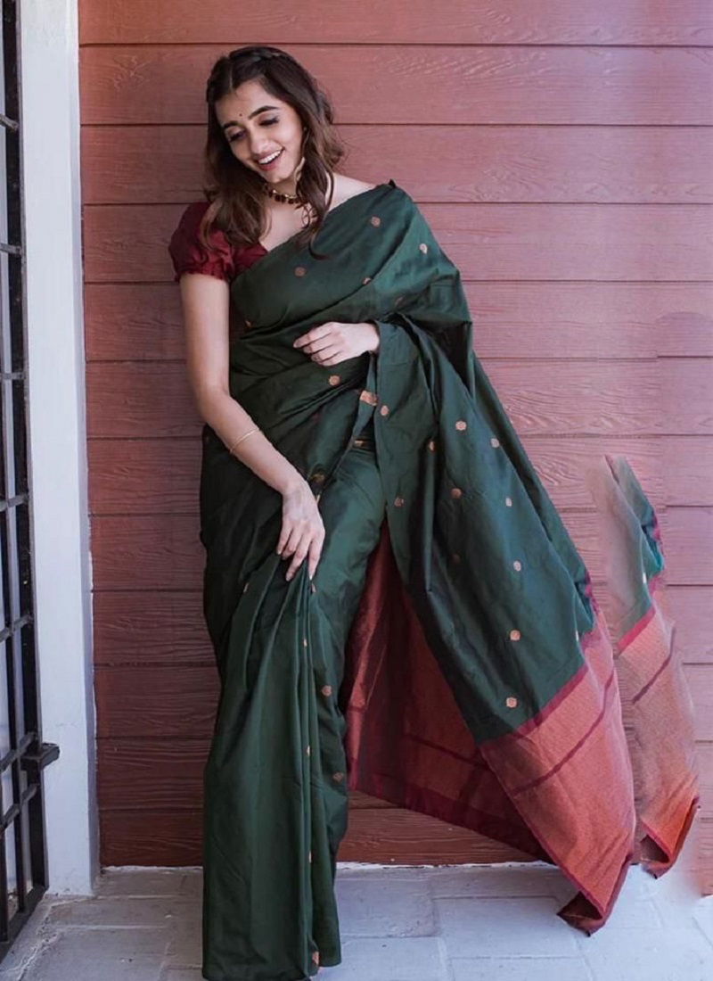 Soft Lichi 5000 Lichi Silk Designer Sarees Catalog
